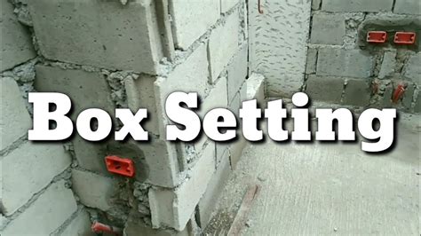 how to install electrical box in block wall|adding electrical box to existing.